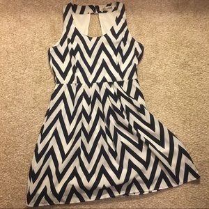 Chevron sleeveless dress